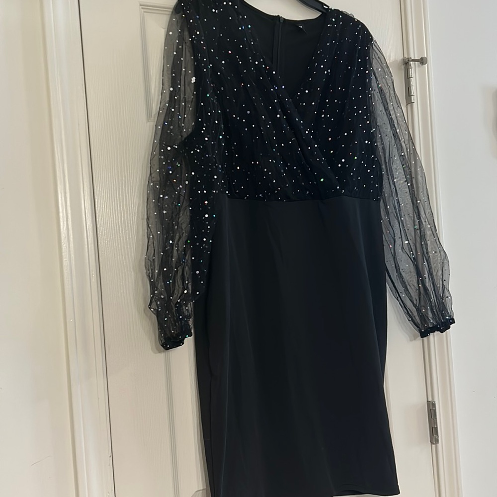 Shein Black Dress with sequins